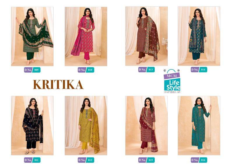 Mcm kartika jam satin work vol-1 Wholesale dress material market in Chennai